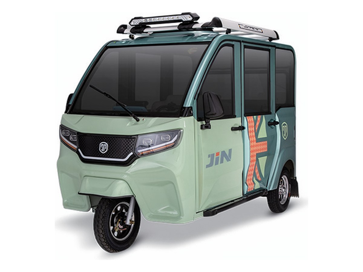Jinpeng HY Solar Enclosed Passenger Tricycle (5-Door, 4-Seat)